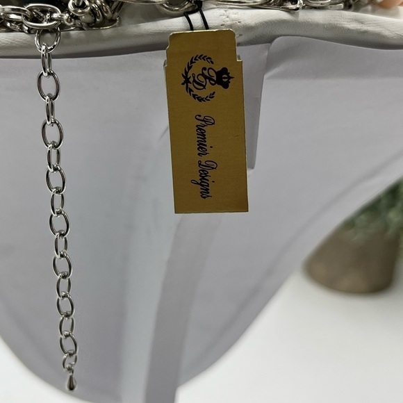 Gypsy Bohemian Hippie Multi Waterfall Necklace pastel Silver‎ tone “sugar rush” - Picture 13 of 15